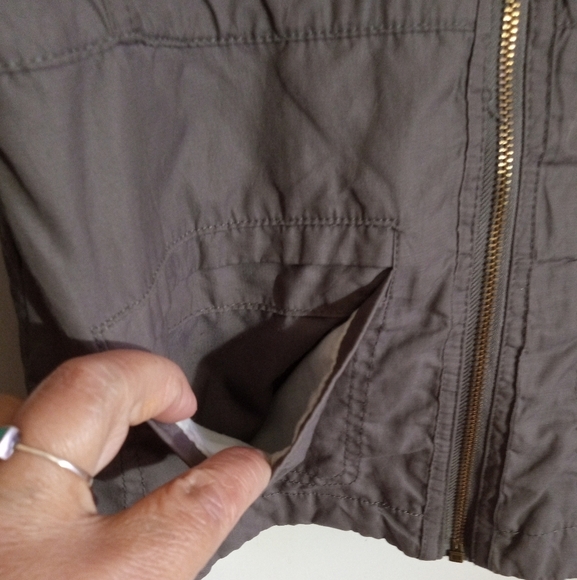 Converse utility  jacket with mandarin collar and pockets women's small - Picture 2 of 5